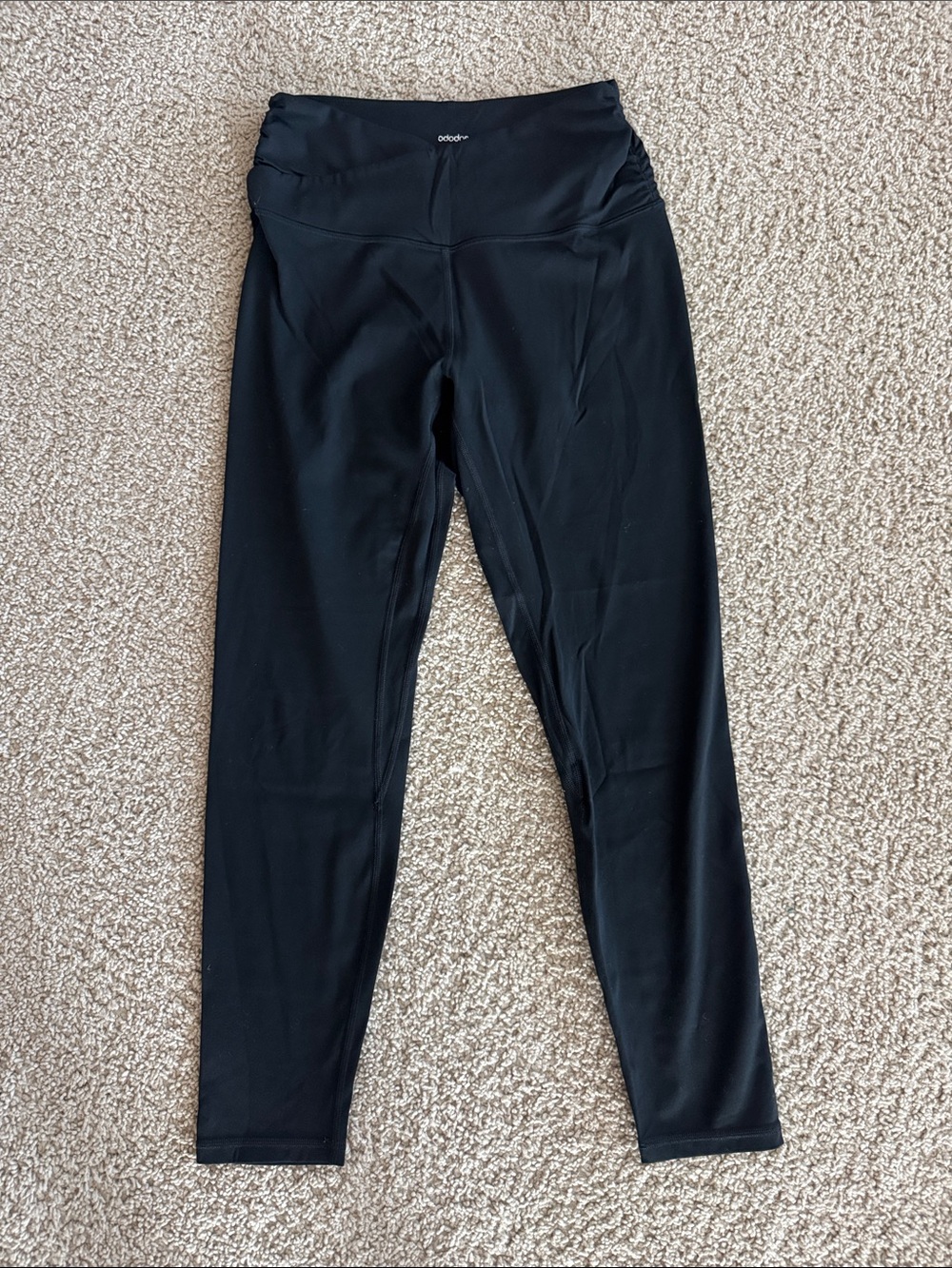 Ododos Black Crossover Women’s Leggings Size M with 25” Inseam